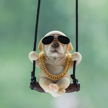 Labrador Retriever Bakspejlsophæng Tilbehør Sødt Svingende Hunde Bakspejlsmykke til Mænd & Kvinder 1 Stk