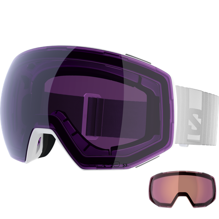 Salomon - Unisex Goggles Radium Prime Sigma +1lens - White