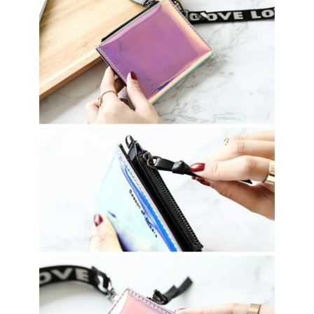 IC Korea dam holografisk plånbok Mode liten plånbok dam pengaväska