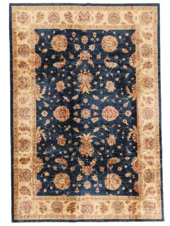 Ziegler Rug Hand Knotted 200X290 Black/Brown Afghanistan