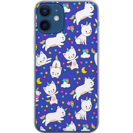 Kompatibelt Mobilskal till Apple Apple iPhone 12 Katt enhörningar