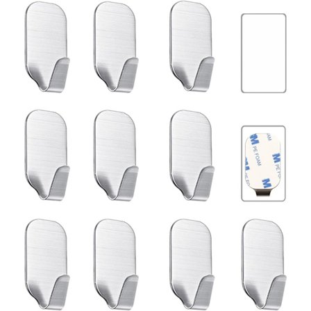 Små selvklæbende kroge til ophængning Ekstra stærke selvklæbende kroge Tung belastning