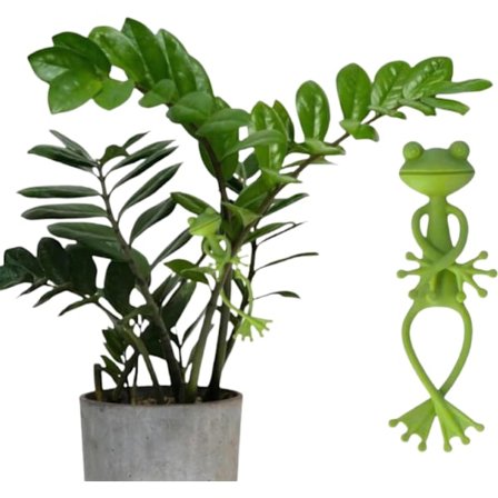 5-pak Grøn Frø Plantestativ & Holder – Holdbare UV-resistente Frø Potteklemmer til Indendørs & Udendørs Planter – Pladsbesparende Design