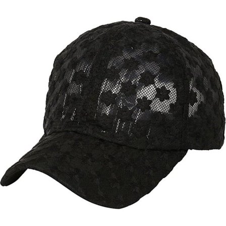 Dame Solhat Hul Blomst Baseball Kasket Åndbar Blonde Kasket Let Sommerhat Moderigtig Afslappet Hat til Strandfest