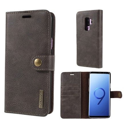 DG.MING Samsung Galaxy S9 Plus 2-in-1 Wallet etui - Kaffe