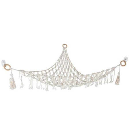 Boho legetøjs hængekøje udstoppet dyr opbevaringsnet bamse hængekøje giver drenge eller piger ferien (haoyi