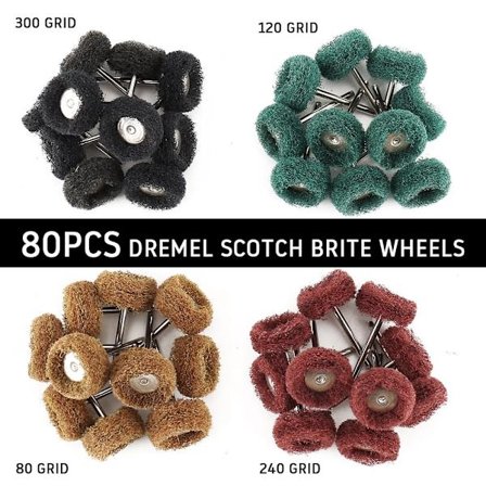 40 stk slibepoleringshjul 1 tomme 25 mm poleringssæt roterende poleringsværktøj til roterende værktøj