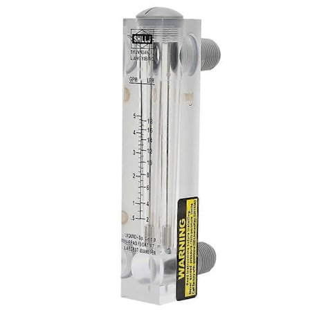 LZM-15 0.5-5GPM Ratt Paneelityypin Nestevirtauksen Mittari Virtausmittari Mittaus ZG1/4 "