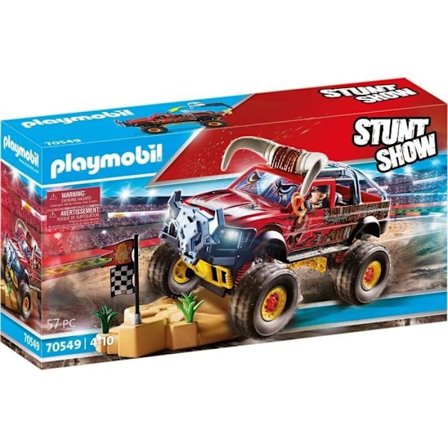 PLAYMOBIL - 70549 - 4x4 Stunt Show Bull - Blå - Blandat - 970g