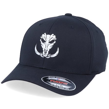 Hunter - Noir flexfit Casquette - Boar Skull Black Flexfit @ Hatstore