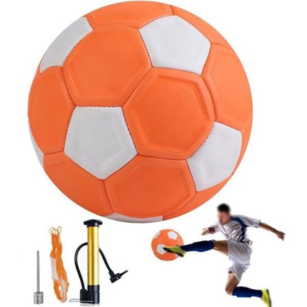 Curve Bal Træningsbold - Fodboldtræningsudstyr med Kurveeffekt - Inklusive pumpe, netpose og 2 luftnåle - Storle...