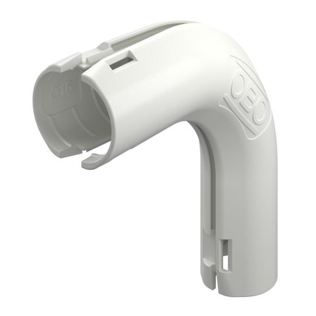 Obo Bettermann 2154062 Rørbøy 90°, ugjenget, plast M16, Installasjonsmaterial