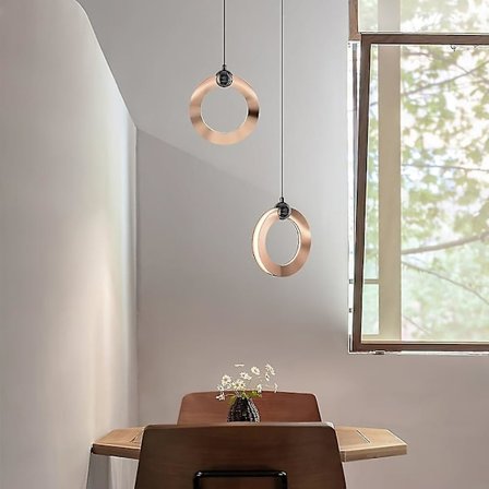 LED-hængelampe 17 cm 1-lys Ring Cirkel Dæmpbar