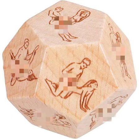 12-sidig terning Valentinsdag gave til par, jubileumsgave, bursdagsgave til mann, kjæreste, kone, kjæreste.