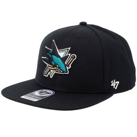 47 Brand - NHL Svart snapback Keps - San Jose Sharks No Shot 47 Captain Black Snapback @ Hatstore
