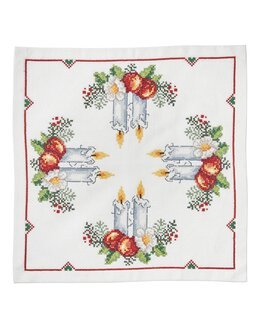 Broderikit Duk Juleljus - Svarta Fåret