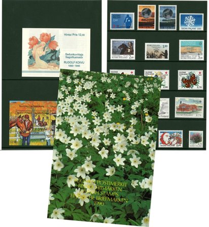 Finland - Årsmappe 1990 - Postfrisk