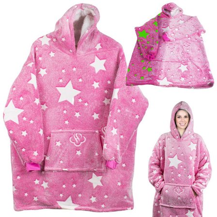 Oversized Hoodie med Luva - Filt