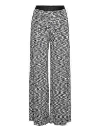 2X2 Cotton Space Veran Pants Bottoms Trousers Wide Leg Black Mads Nørgaard