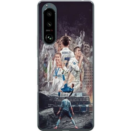 Yhteensopiva Puhelinkuori Sony Xperia 5 III Cristiano Ronaldo Al-Nassr Portugali ikoninen hyökkääjä ja kaikkien aikojen paras maalintekijä, jolla on v