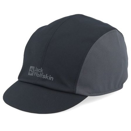 Jack Wolfskin - Svart flexfit Keps - Gravex Cap Black Cycling Cap @ Hatstore