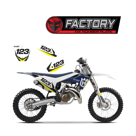 Factory Nummerplaatstickers - Husaberg FC550 2002-2005