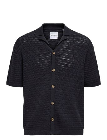 ONLY & SONS | Onsthiago Ovz 7 Ss Resort Crochet Shirt | XXL