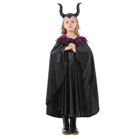 Halloween Kostym Black Witch Fancy Dress Up Cosplay Xl
