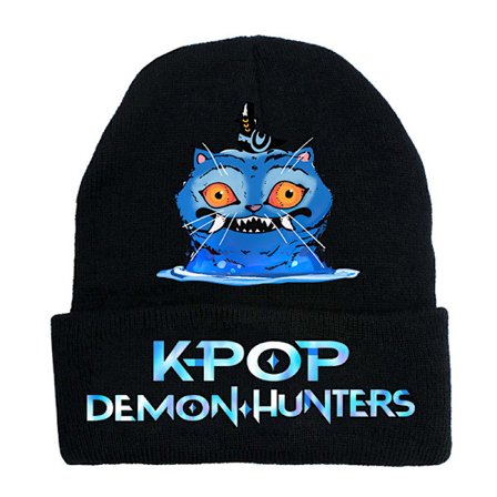 KPOP Demon Hunter Tyk Varm Ørevarmer Hue Herre Vinter Ride Strikket Hue