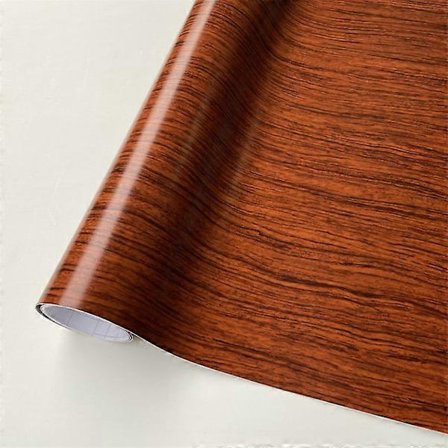 Självhäftande vinylfolie i trä, bilklistermärken i trä, dekorativ film, luftbubblafri för bilinteriör, köksmöbler, skåp, skrivbord