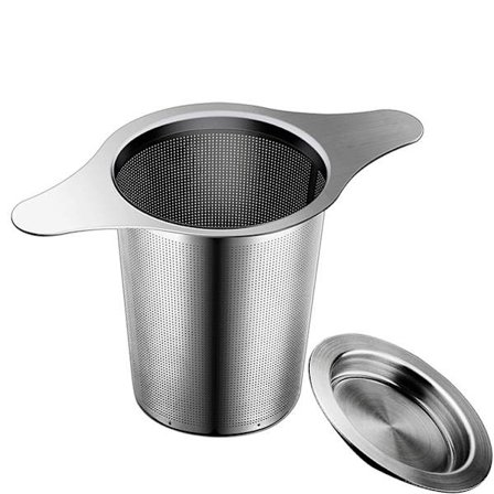 2 stk. Teefilter Fint Hul Rustfrit Stål Te-Infuser Te-Sigte