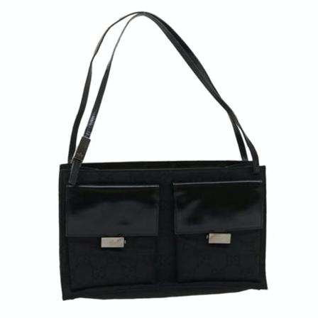 Gucci Vintage, Pre-owned Shoulder Bag Zwart, Dames, Maat:ONE Size,nylon