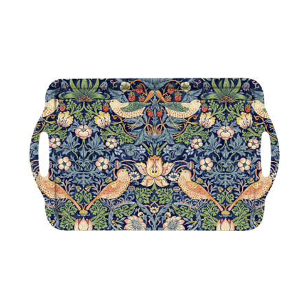 Morris & Co Bricka med handtag Strawberry Theif Blå Serveringstillbehör 48x29,5 cm