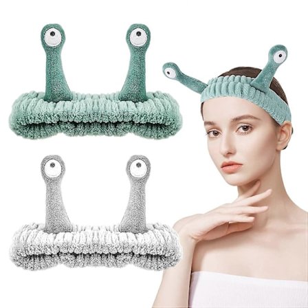 2 PAKKIA Spa-hiuspanta Palmu ja Etusija Spa Hiukset Nauhat Meikki Hiukset Nauhat Kasvojen Pesu Hiukset Nauha (FMY)