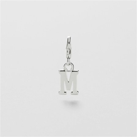 M Letter Charm - STERLINGSILBER