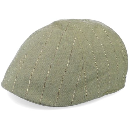 Bailey - Green flatcap Czapka Z Daszkiem - Rowson Olive Marl Flat Cap @ Hatstore