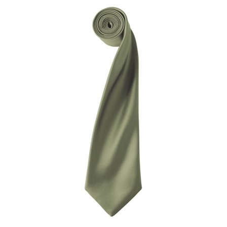Premier Unisex Adult Colours Satinslips One Size Olive