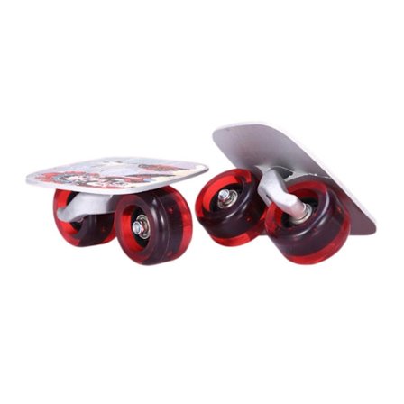 Roller Road Drift Skates Plate Utendørs Delt Skateboard Hvite Blå Hjul