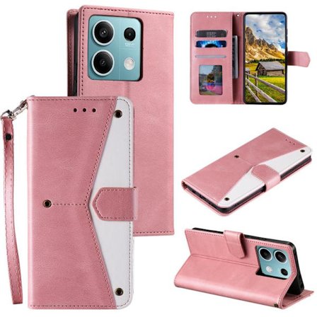 Motorola Edge 60 Fodral i Fusion Nail Skin med Stitching Kalvskinnstextur