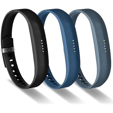 3 st kompatibel med Fitbit Flex 2-band, ersättningsband Flex 2 sporttillbehör armband, mjukt silikonband fästspänne, stor