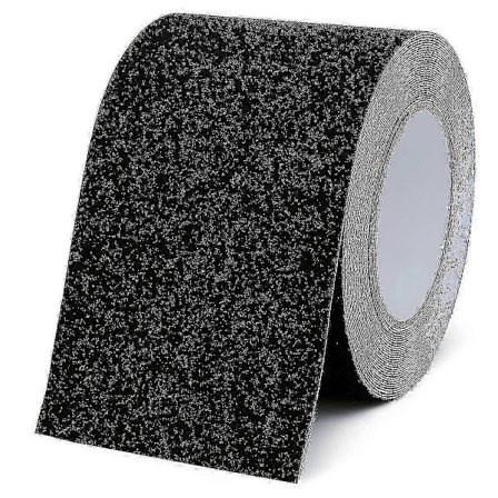 Vedenpitävä liukuesteteippi 10 cm x 10 m, himmeä alumiinioksidinen liukuesteteippi, putoamista estävä turvateippi lattioille ja portaille