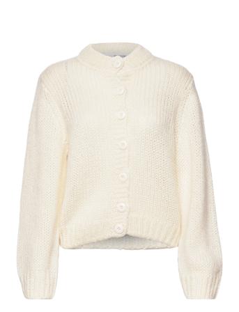 Slfsuanne Ls Knit Short Cardigan B Cream Selected Femme