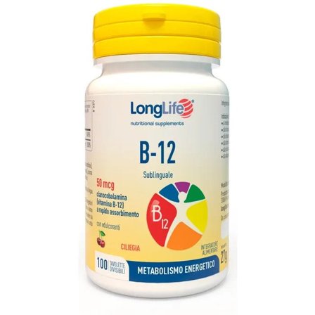 Longlife B12 50mcg Sublinguale 100 Compresse
