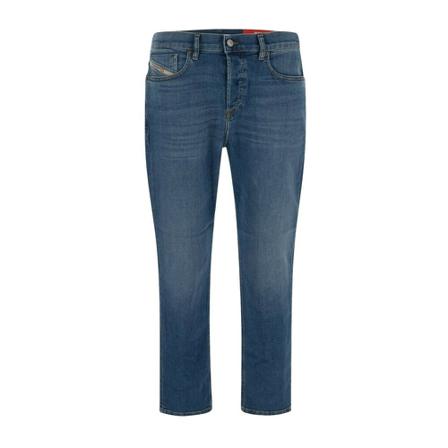 Diesel, Cropped Jeans Blauw, Heren, Maat:W34