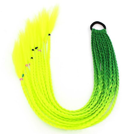 Färgad Pigtail hästsvans Twist Braid Hårrep 10 - on stock
