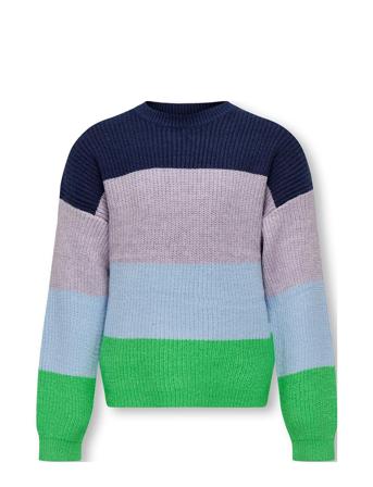 Konsandy L/S Stripe Pullover Cp Knt Pullover Multi/mønstret Kids Only*Betinget Tilbud