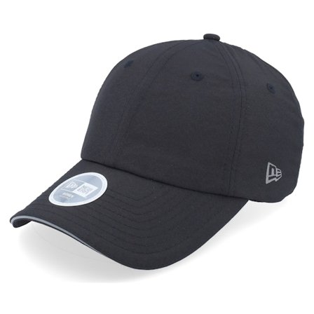 New Era - Womens Open Back Ponytail Black Dad Cap Unconstructed Black Cap - @ Hatstore