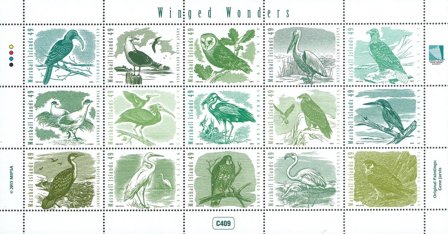 Marshall Øerne - Fugle - Postfrisk miniark