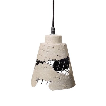 Betonimetalliriippuvalaisin, geometrinen kuvio, 16 cm