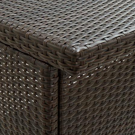 Vidaxl Bargrupp 3 Delar Konstrotting Brun Brun